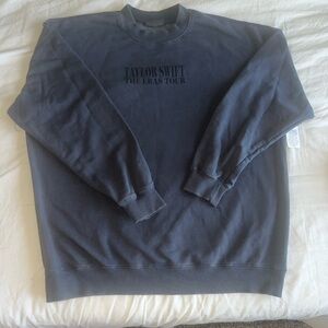 NWT TAYLOR SWIFT ERAS TOUR grey/blue crewneck